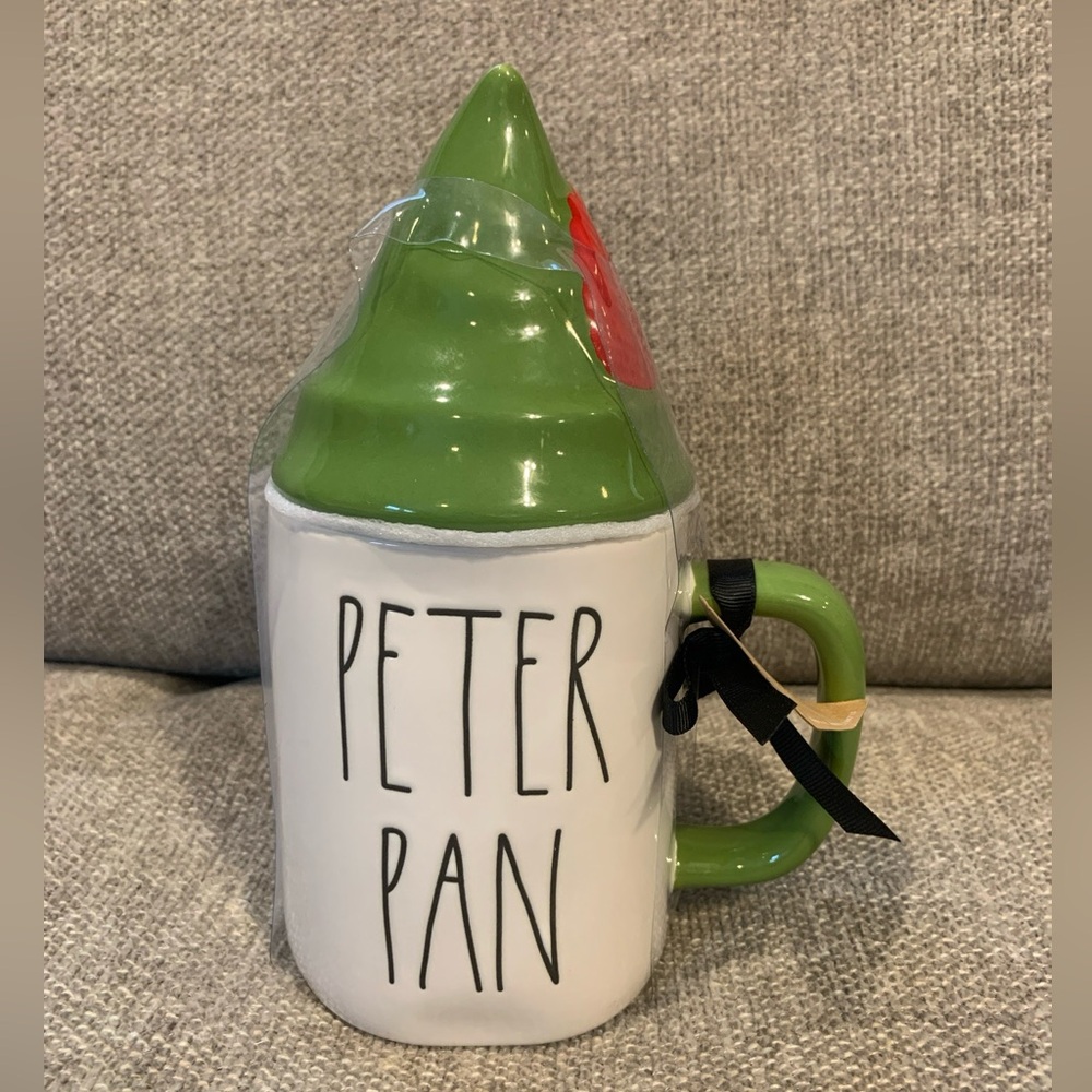 New Rae Dunn Disney Peter Pan Covered Ceramic Mug